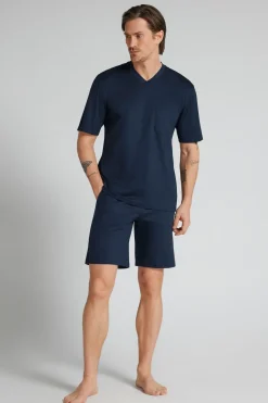 Short Mercerized Cotton Pyjamas filo Premium