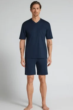 Short Mercerized Cotton Pyjamas filo Premium