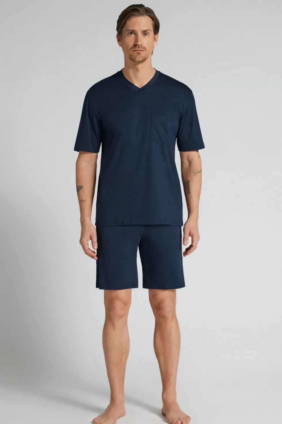 Short Mercerized Cotton Pyjamas filo Premium