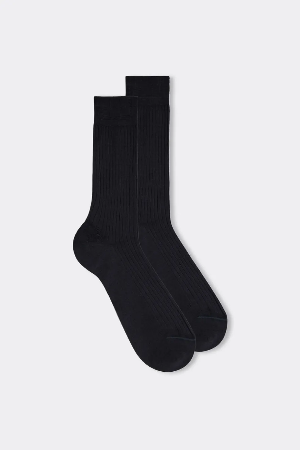 Short Ribbed Egyptian Cotton Socks