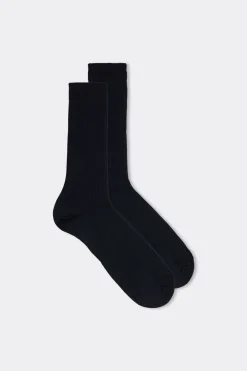 Short Ribbed Egyptian Cotton Socks