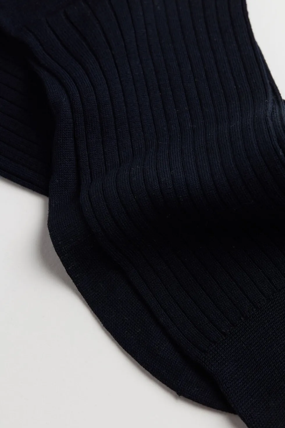 Short Ribbed Egyptian Cotton Socks