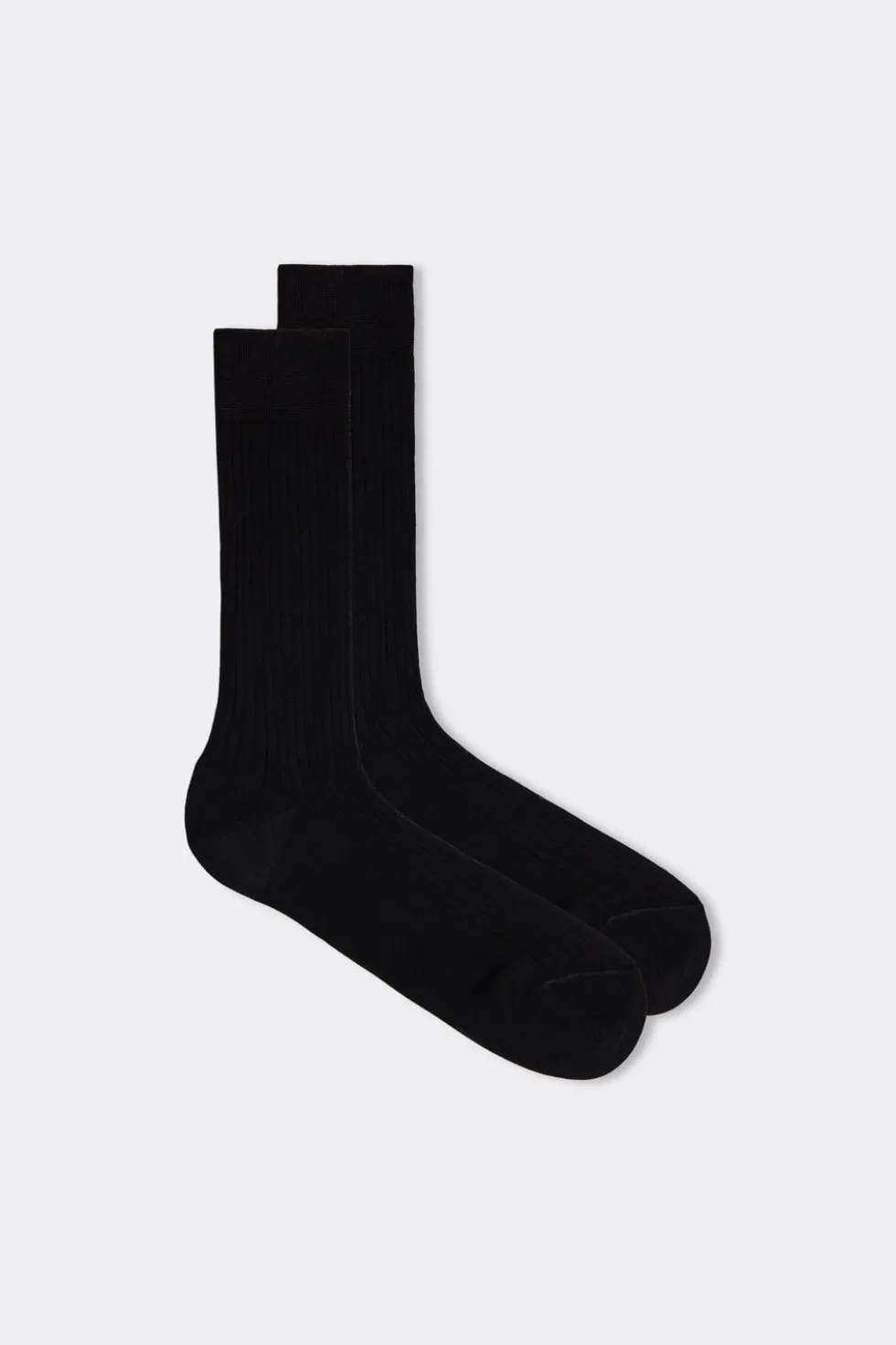 Short Ribbed Egyptian Cotton Socks
