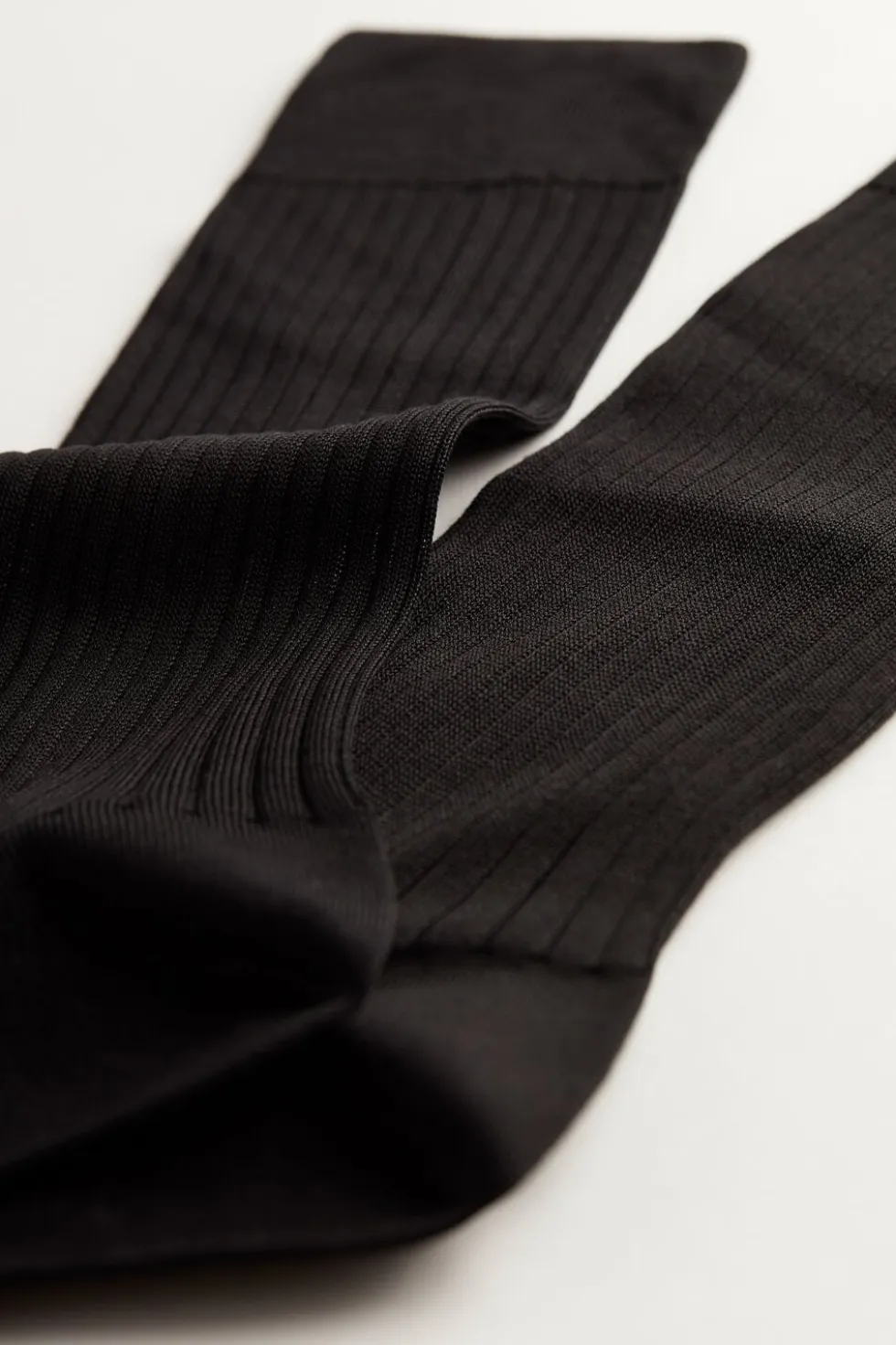 Short Ribbed Egyptian Cotton Socks