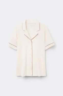 Short Sleeve Button Up Shirt in Modal