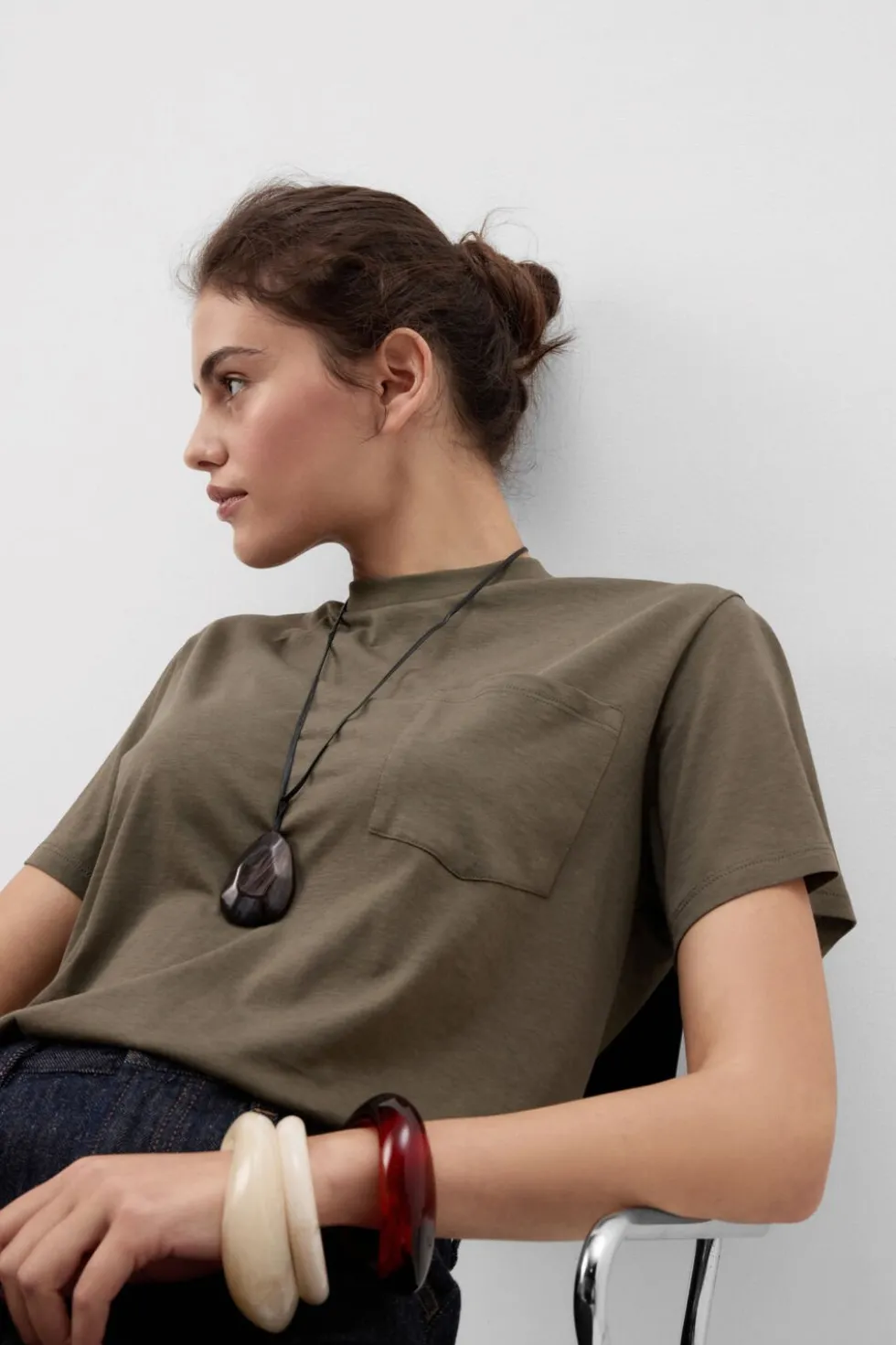 Short Sleeve Pocket T-Shirt in Ultrafresh Cotton
