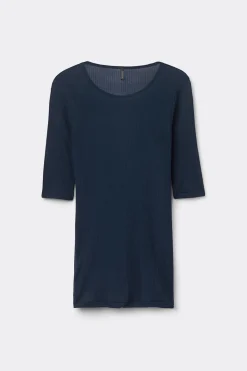 Short-Sleeved Top in Ultranatural with Cashmere
