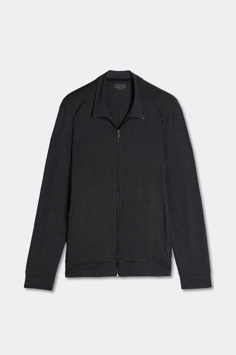 Silk and Modal Zip-Up Sweatshirt