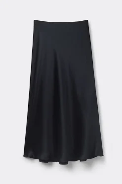 Silk Midi Skirt