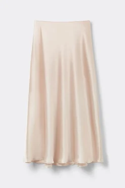 Silk Midi Skirt