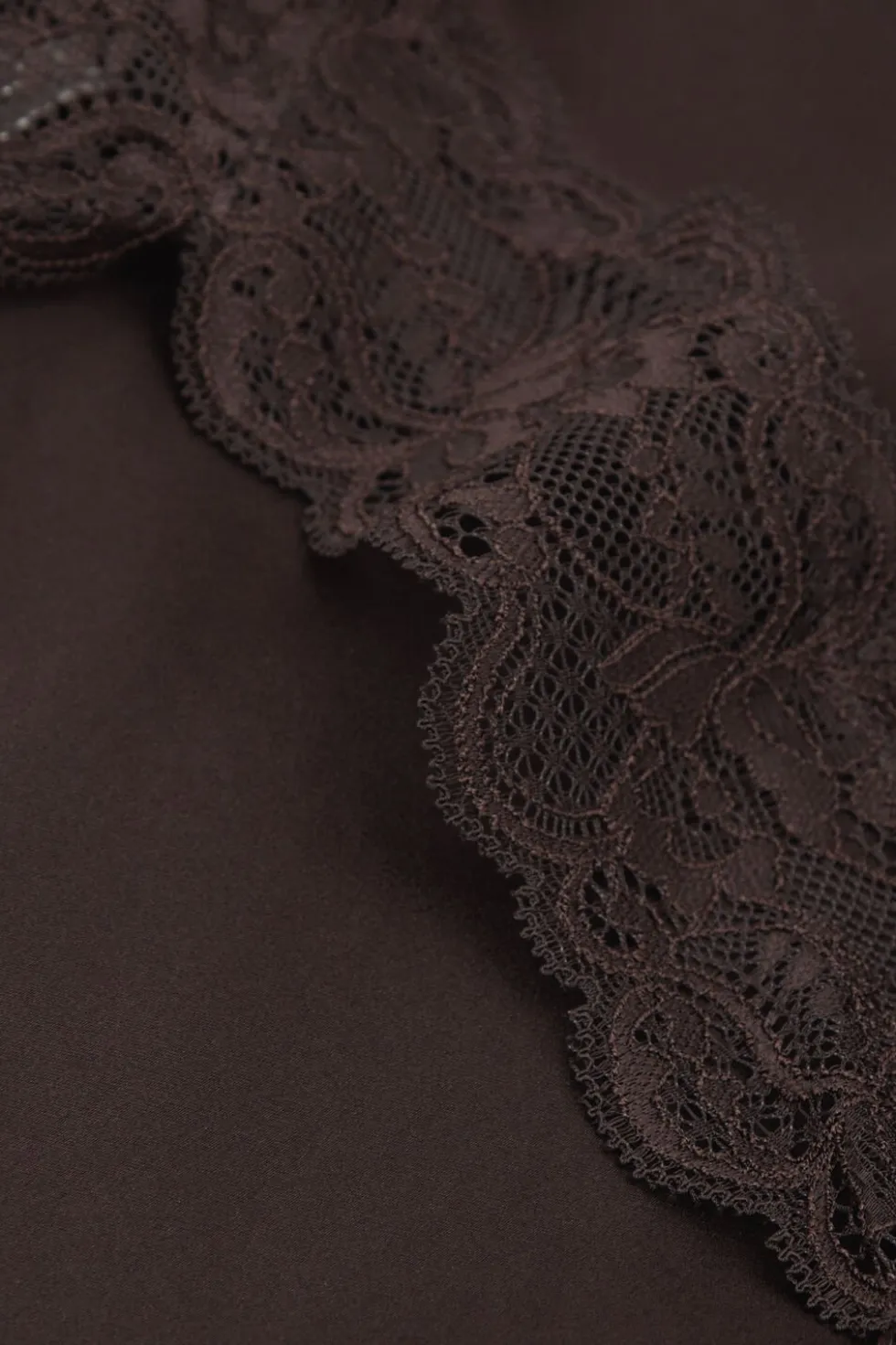 Silk Slip with Lace Insert Detail