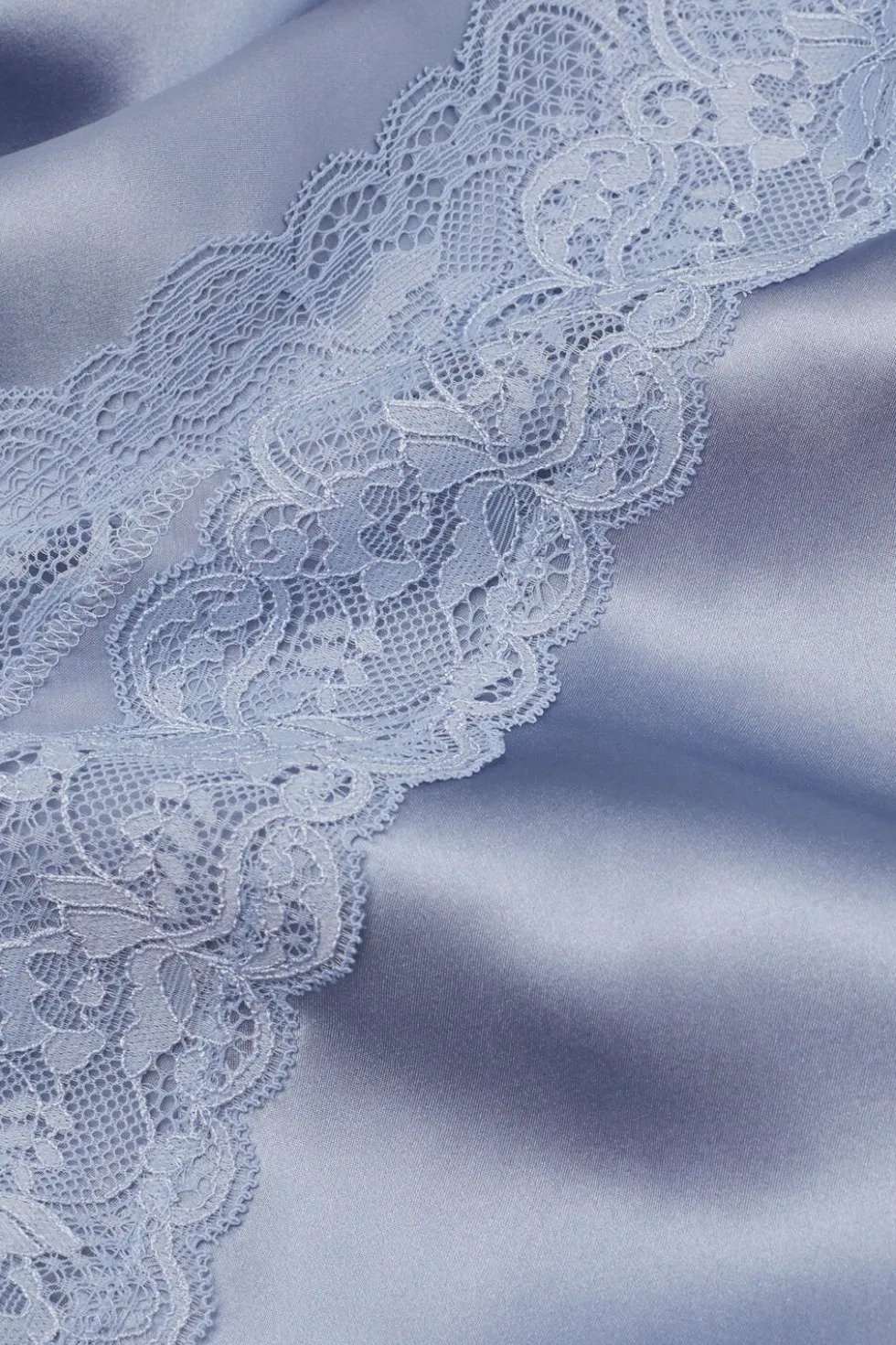 Silk Slip with Lace Insert Detail