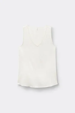Silk V-Neck Tank Top
