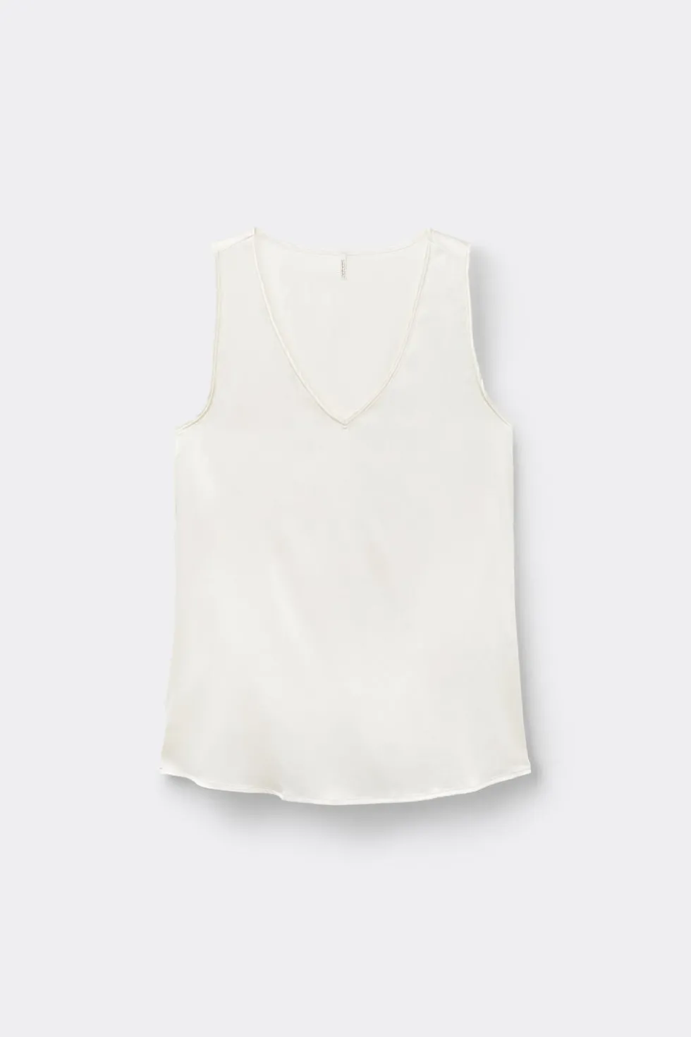 Silk V-Neck Tank Top
