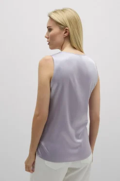 Silk V-Neck Tank Top