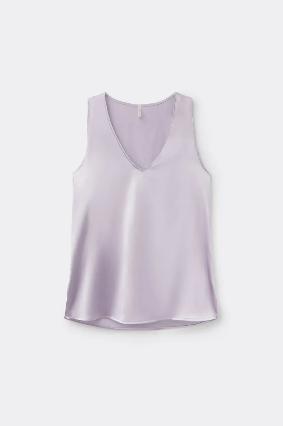 Silk V-Neck Tank Top
