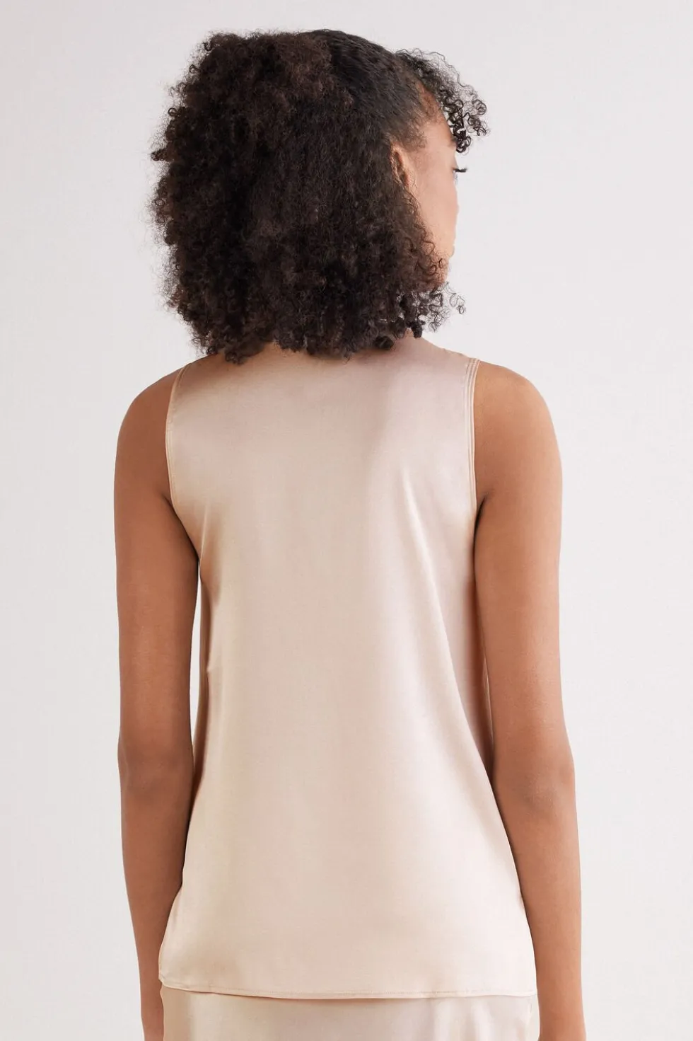 Silk V-Neck Tank Top