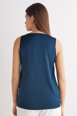 Silk V-Neck Tank Top