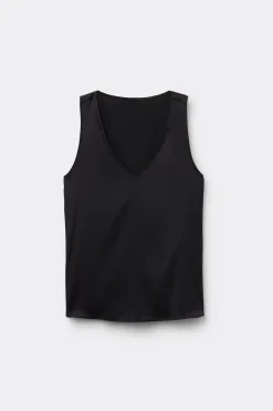Silk V-Neck Tank Top