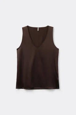 Silk V-Neck Tank Top