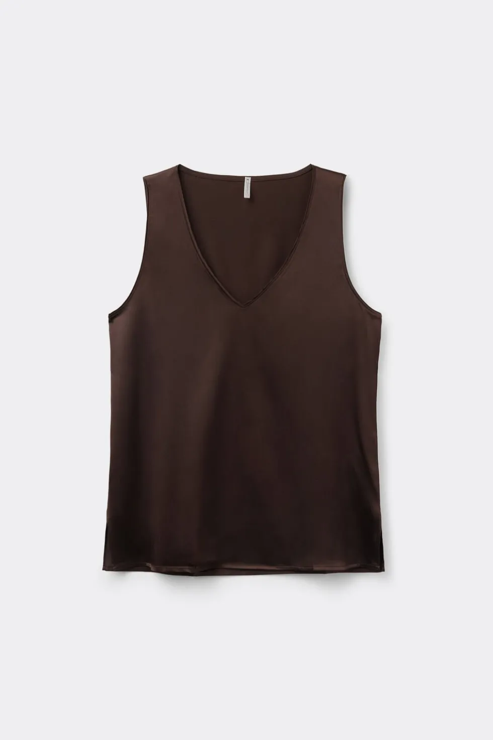 Silk V-Neck Tank Top