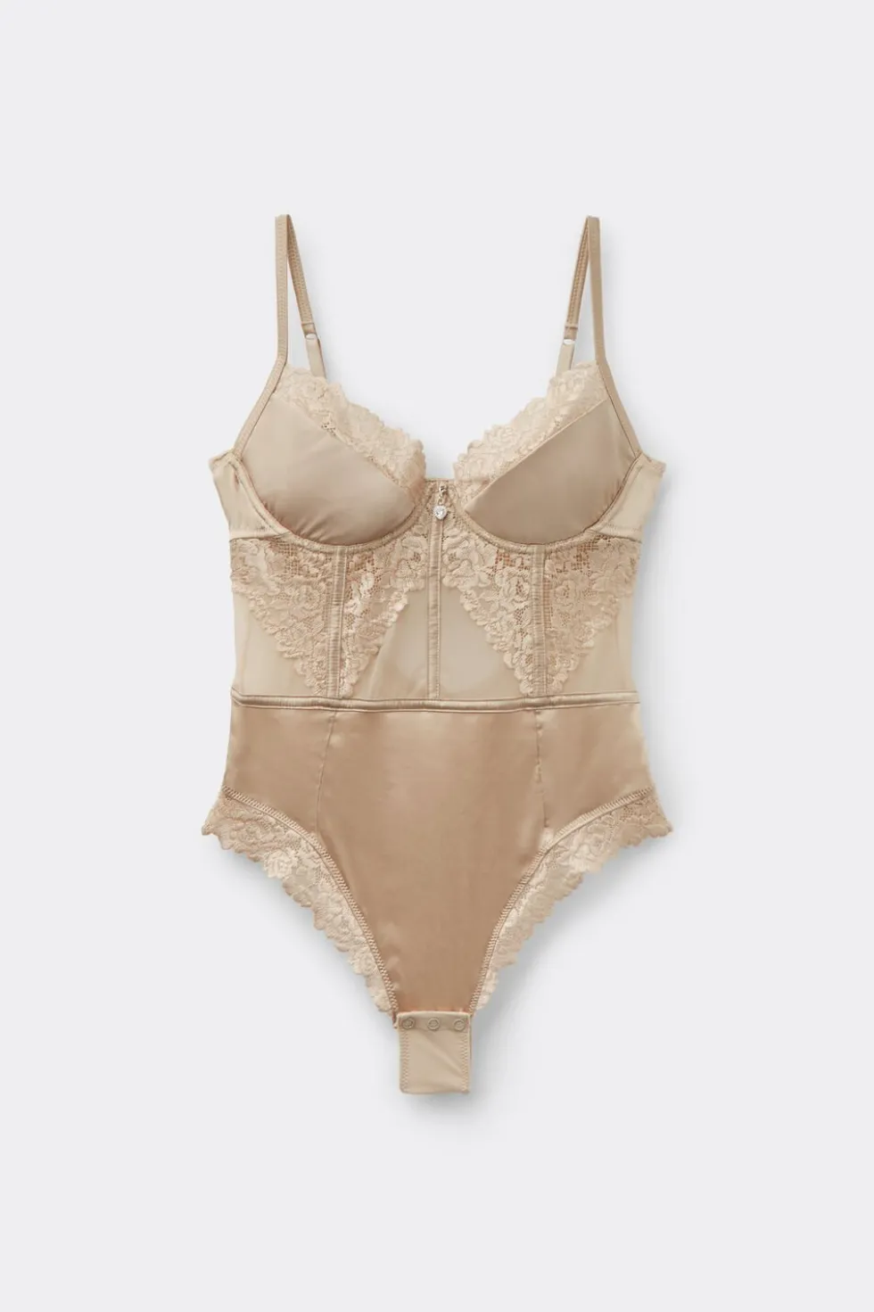Silky Flowers Demilune Bodysuit