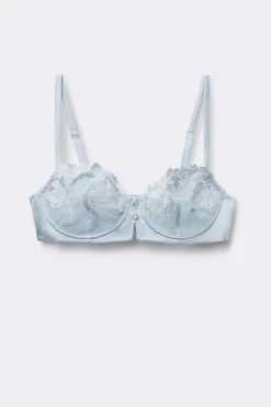 Silky Flowers Denise Silk and Lace Balconette Bra
