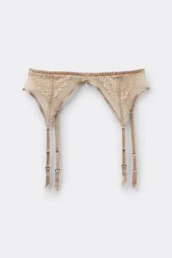 Silky Flowers Garter Belt