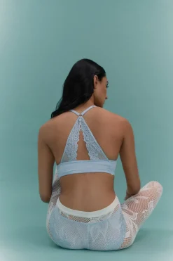 Silky Flowers Monica Silk and Lace Push-Up Bra