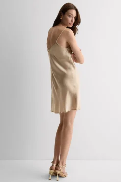 Silky Flowers Silk and Lace Chemise