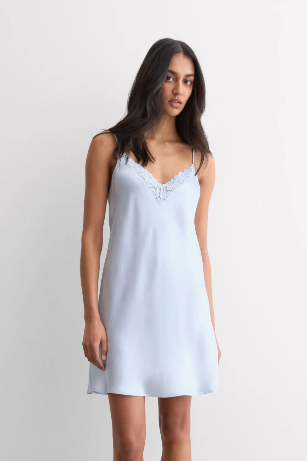 Silky Flowers Silk and Lace Chemise