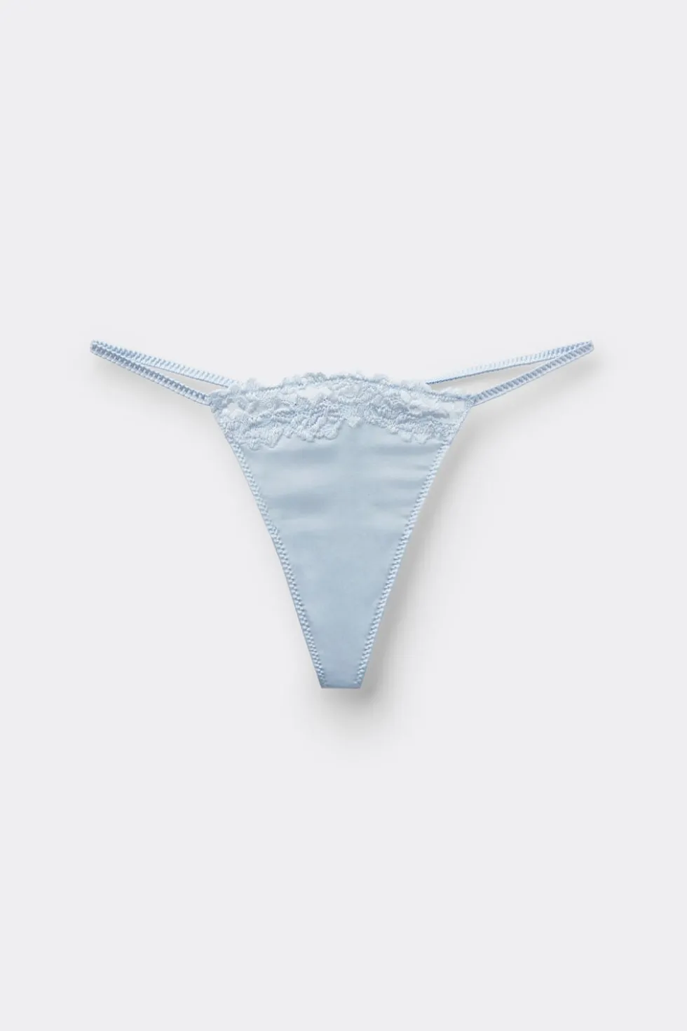 Silky Flowers Silk and Lace String Thong
