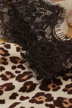 Simply Iconic Animal Print Viscose Satin Shorts