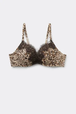 Simply Iconic Monica Animal Print Push-Up Bra
