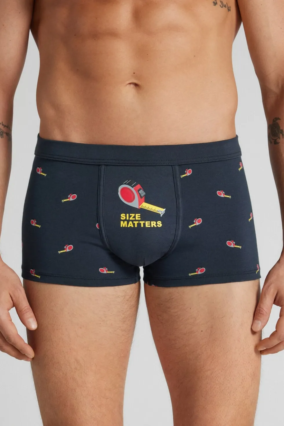Size Matters Print Superior Cotton Boxers
