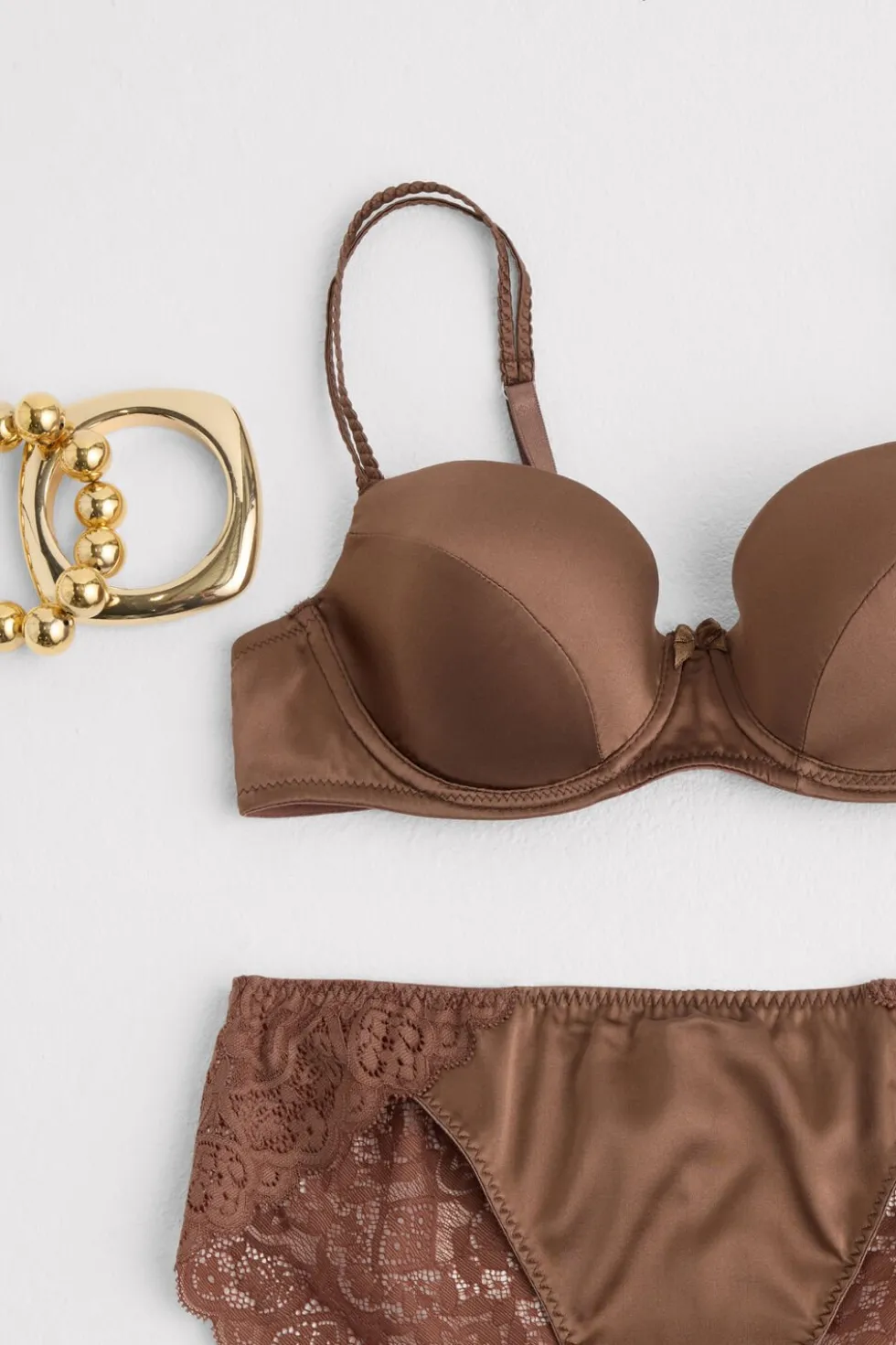 Sofia Natural Lift Balconette Bra in Silk
