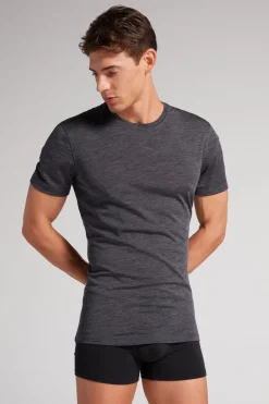 Stretch Merino Wool Short-Sleeve T-Shirt