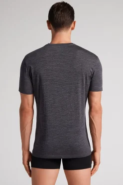 Stretch Merino Wool Short-Sleeve T-Shirt