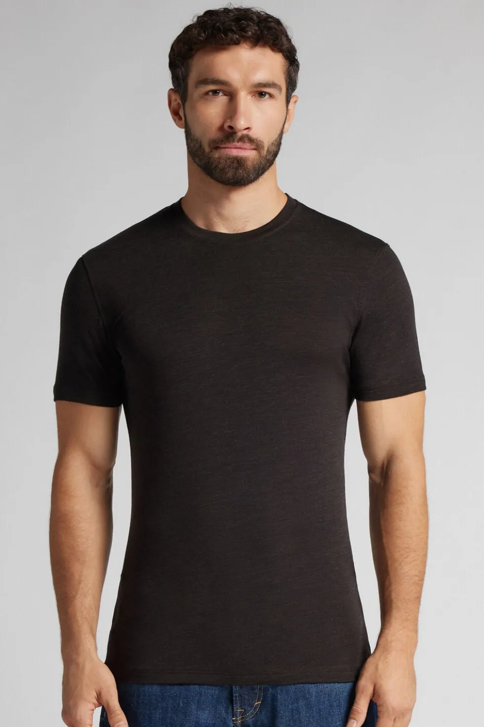 Stretch Merino Wool Short-Sleeve T-Shirt