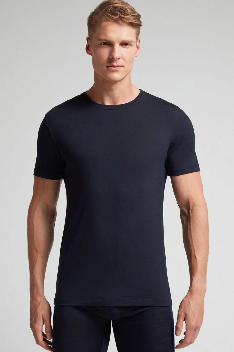 Stretch Merino Wool Short-Sleeve T-Shirt