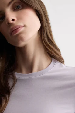 Stretch Superior Cotton Short Sleeve Top