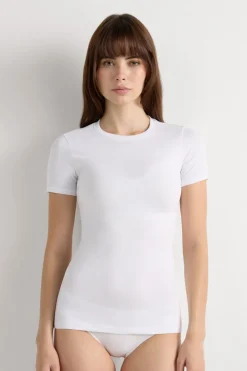 Stretch Superior Cotton Short Sleeve Top