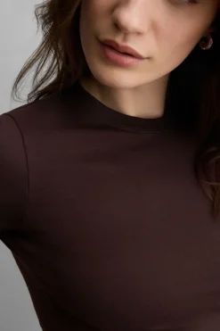 Stretch Superior Cotton Short Sleeve Top