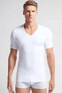 Stretch Superior Cotton V-Neck T-Shirt