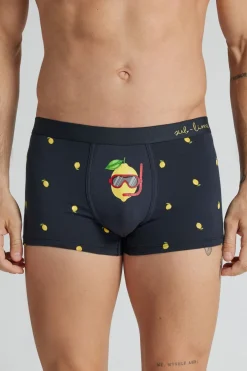 Sub-Lime Print Superior Cotton Boxers