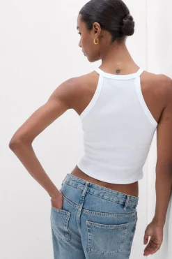 Superior Cotton Ribbed Crop Top