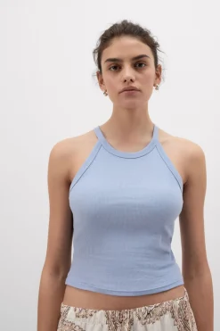 Superior Cotton Ribbed Crop Top