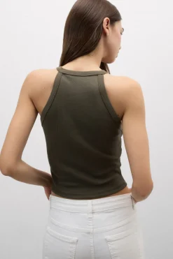 Superior Cotton Ribbed Crop Top