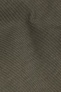 Superior Cotton Ribbed Short Sleeve Top