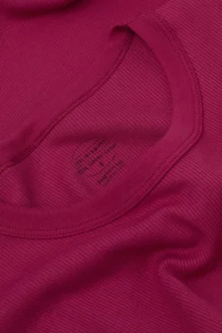 Superior Cotton Ribbed Short Sleeve Top